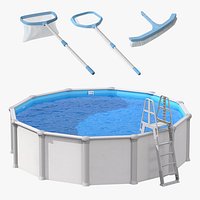 Swimming Pool with Pool Skimmers Collection