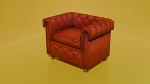 3D Classic Armchair Couch