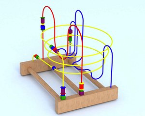 3D model childs roller coaster