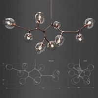 Branching bubble 9 lamps 3