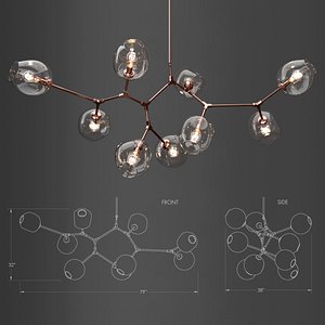 Branching bubble 9 lamps 3