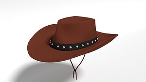 cowboy hat cartoon 3D model