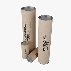 packaging tubes 3D