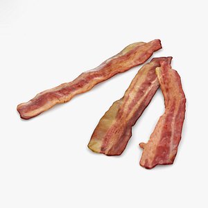 fried bacon 3D