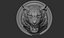 Rugido de sorriso de tigre