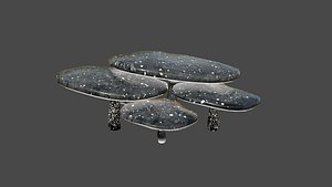 Fantasy Mushroom I10 Black - Scene Backdrop Design