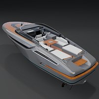 Riva 48 Dolceriva 3D Rendering