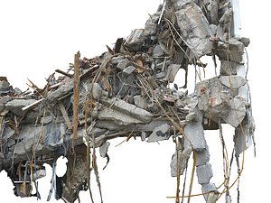 Demolished building Ultra HD 16K