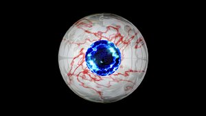 Free rigged model of a stunning eyeball