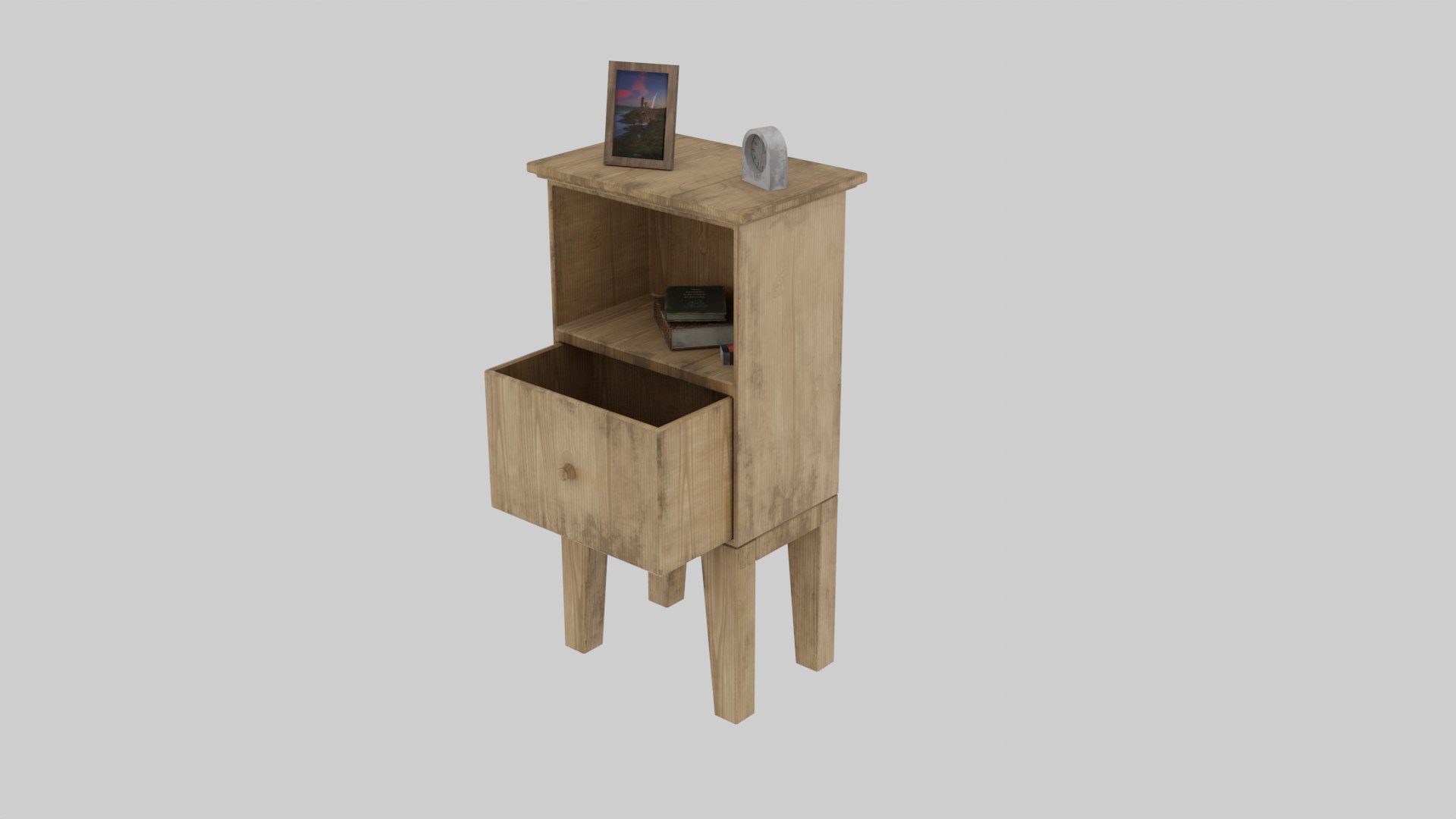 Low Poly Bedside Table model - TurboSquid 2012909
