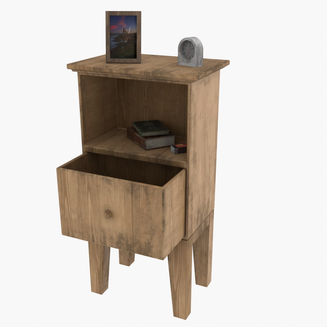 Low Poly Bedside Table model - TurboSquid 2012909