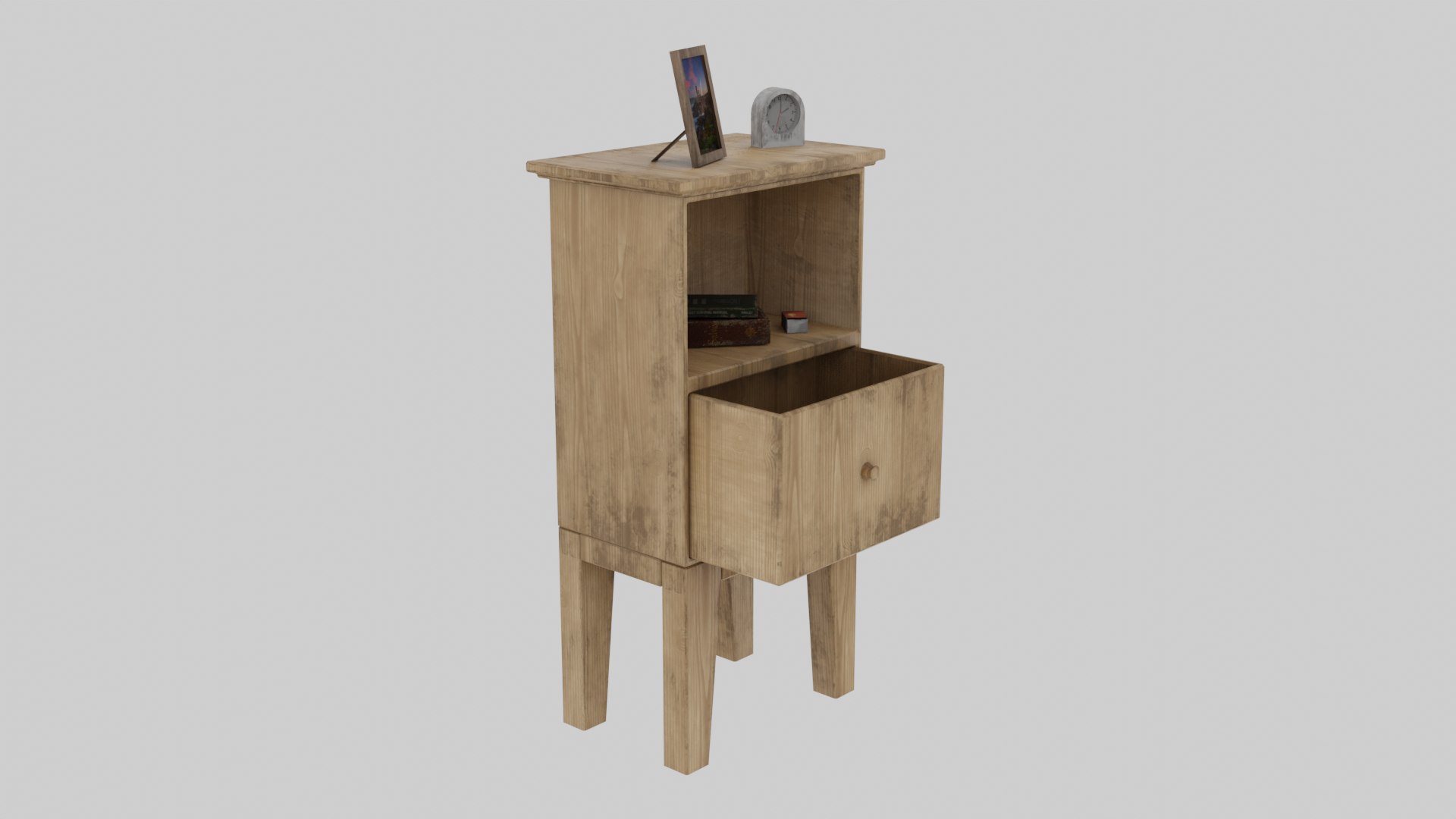 Low Poly Bedside Table model - TurboSquid 2012909