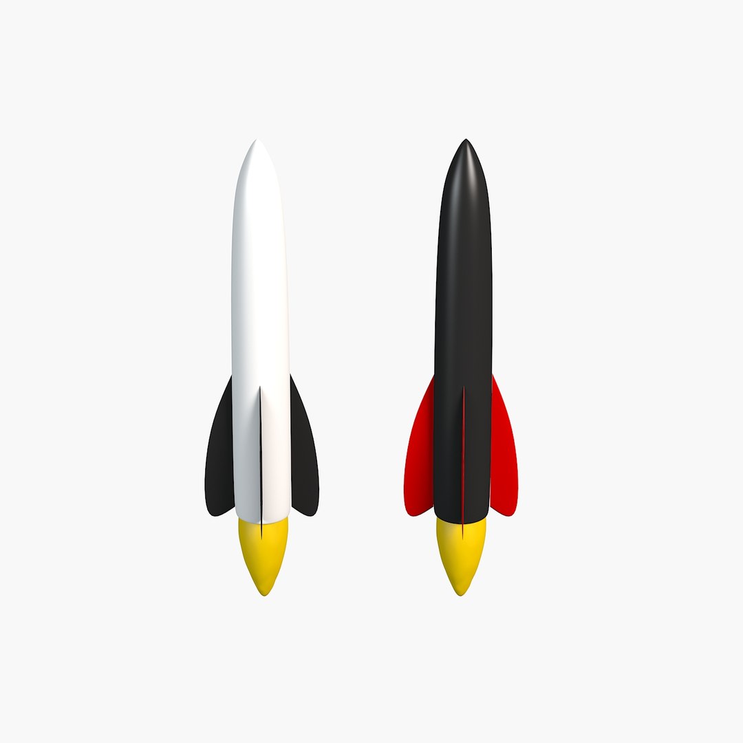 Cartoon Rockets Toon Model - TurboSquid 1168638