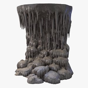 Cave Stalagmites 09 PBR model
