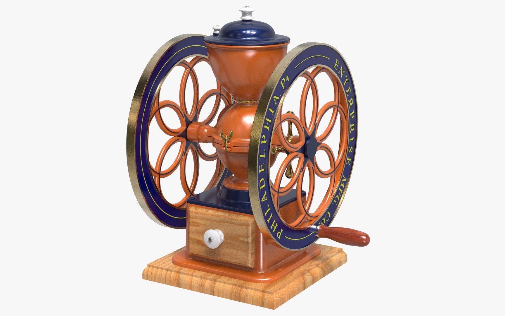3D Antique Kitchen Applience https://p.turbosquid.com/ts-thumb/7b/MFQU0C/MN/tablegrinder_11/jpg/1677346074/1920x1080/fit_q87/c5cac5ef9c3d45c2d2c1a0972b35cd373fb74dd5/tablegrinder_11.jpg