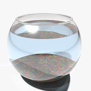 3d model fish bowl fishbowl