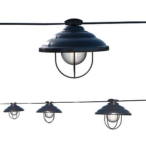 3D String Lights Edison Lamps