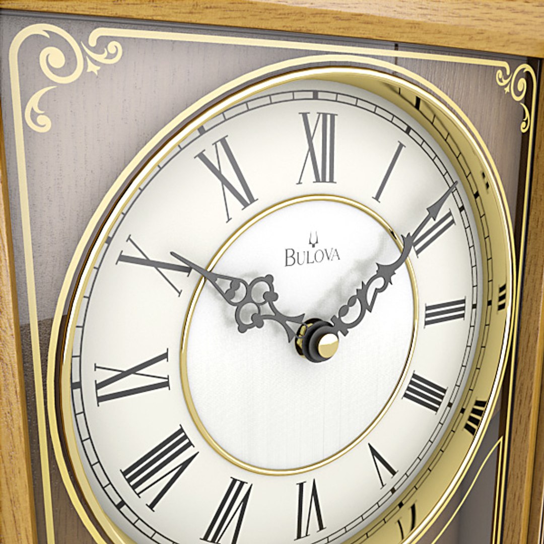 Analog Mantel Clock 3d Lwo