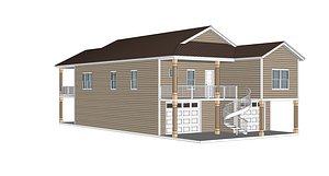 Beach Style House-29 3D