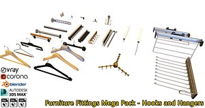 Furniture Fittings Mega Pack - Hooks and Hangers