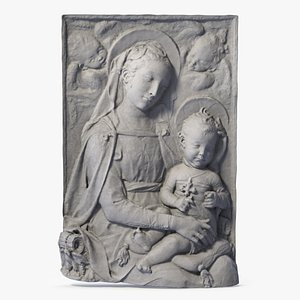 Madonna with Child and Two Putti Relief
