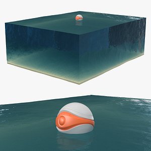3D Floating Bluetooth Speaker Water Surface model