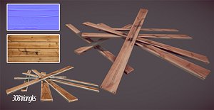 wood plank obj free