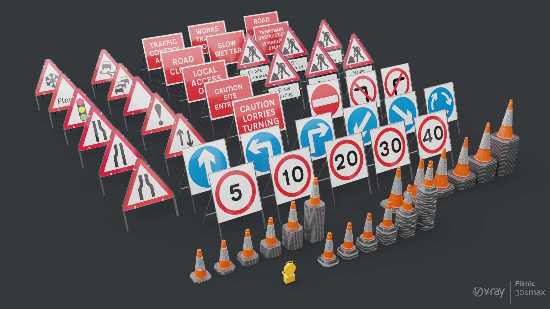 3D Temporary Road Signs 45pcs https://p.turbosquid.com/ts-thumb/7b/goNLip/VL/7/png/1759317595/1920x1080/fit_q87/50eee8dd4d3ad491cc7ac806650a98b2c9fc76fd/7.jpg