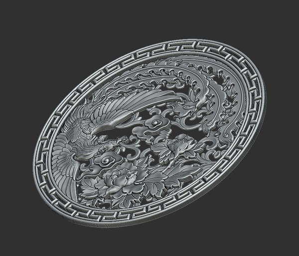 3D pendant jewelry relief model - TurboSquid 1608748