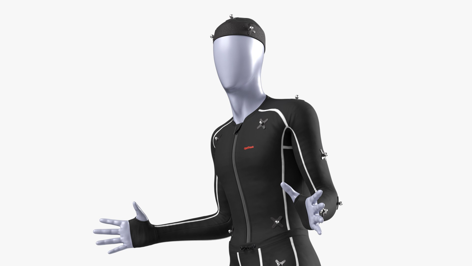 Motion Capture Suit Mannequin in Pose 3D model preview