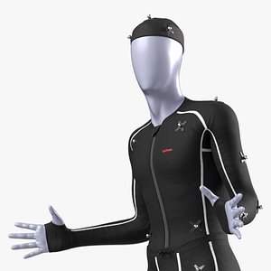 Motion Capture Suit Mannequin in Pose 3D model