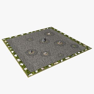 rock garden 3d model