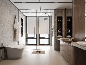 Modern bathroom 3D model