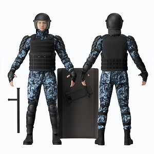 Military uniform 3D model