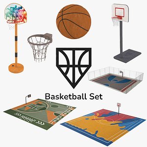 Basketball Set Collection 3D
