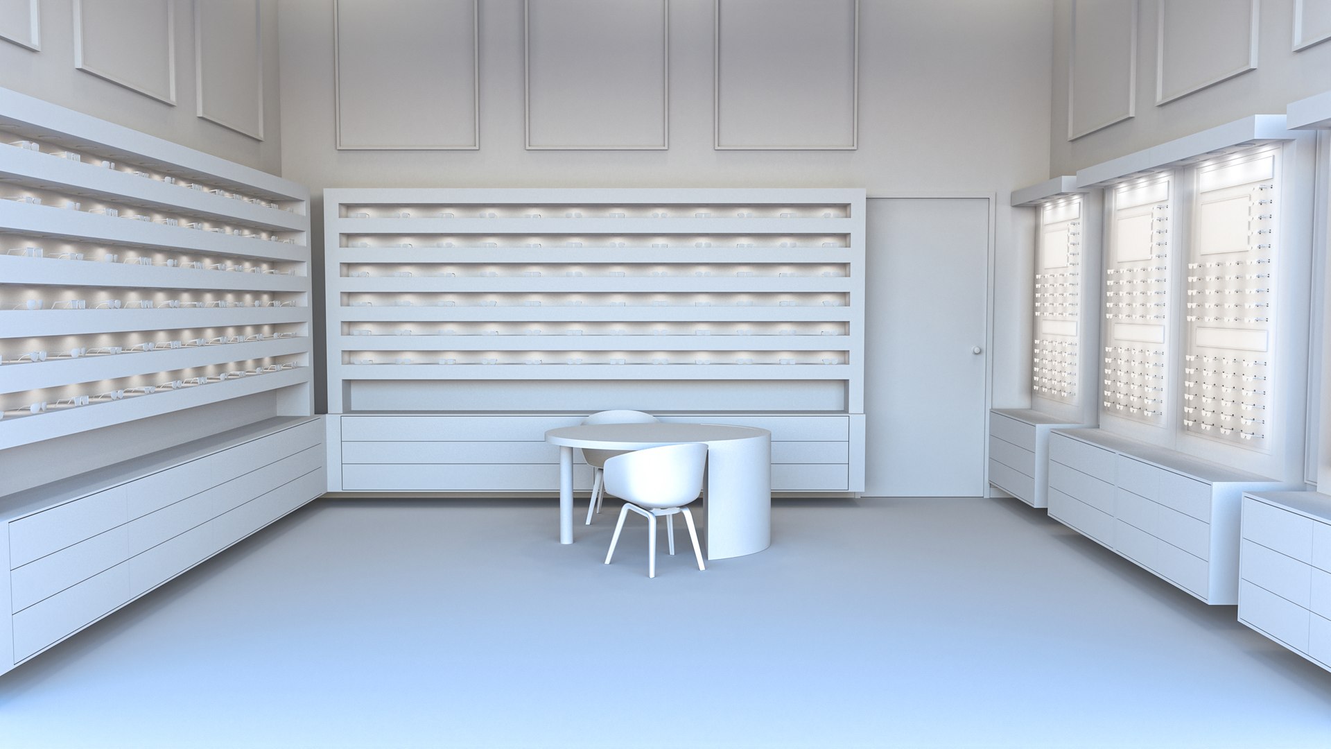 Optical Store - Interior Design Model - TurboSquid 1954659