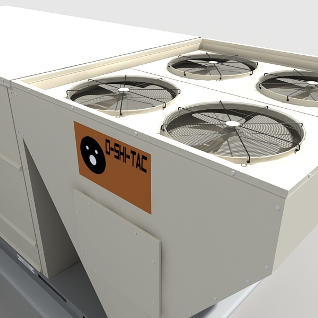 3d Rooftop Hvac Cooler Ductwork