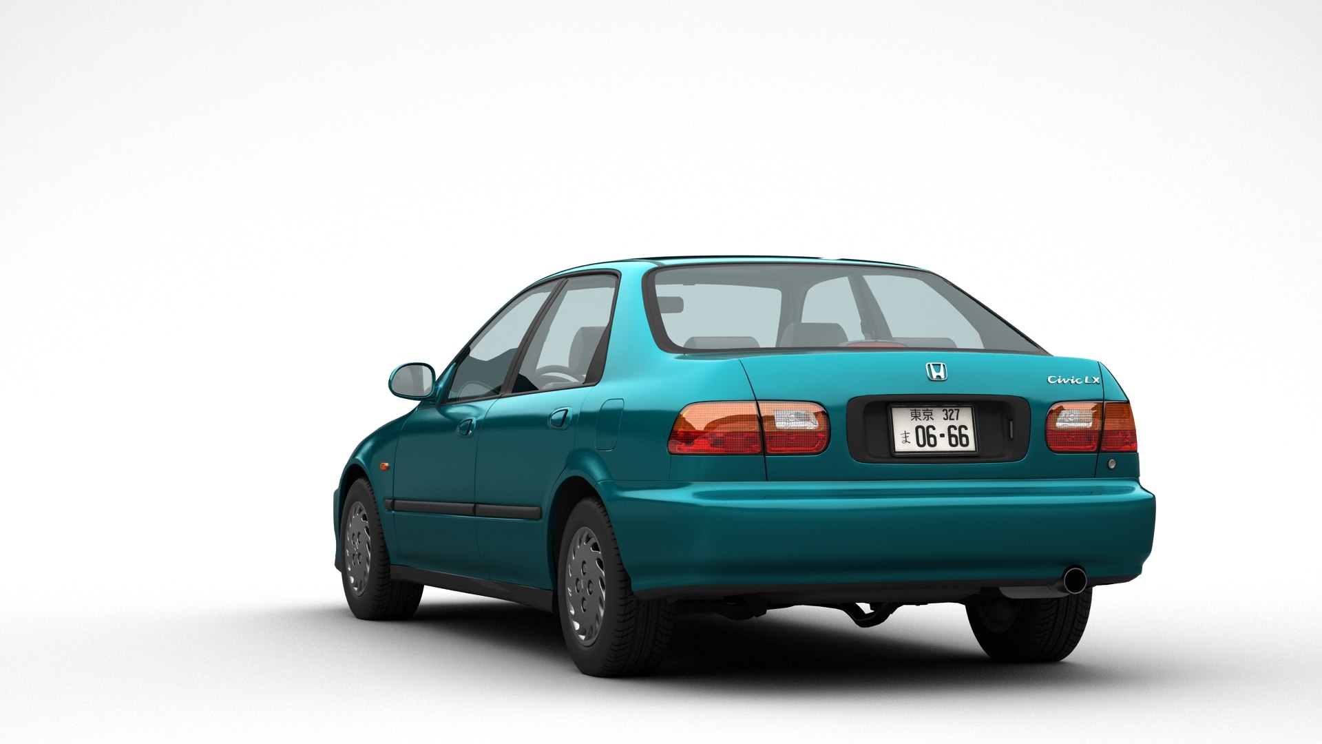 3D Honda Civic Sedan 1993 TurboSquid 1994267