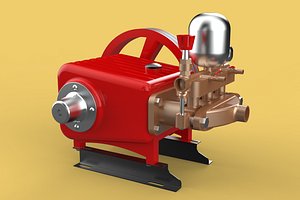 PLUNGER PUMP SPRAYER HIGH PRESSURE WATER CAR WASH AGRICULTURAL 3D