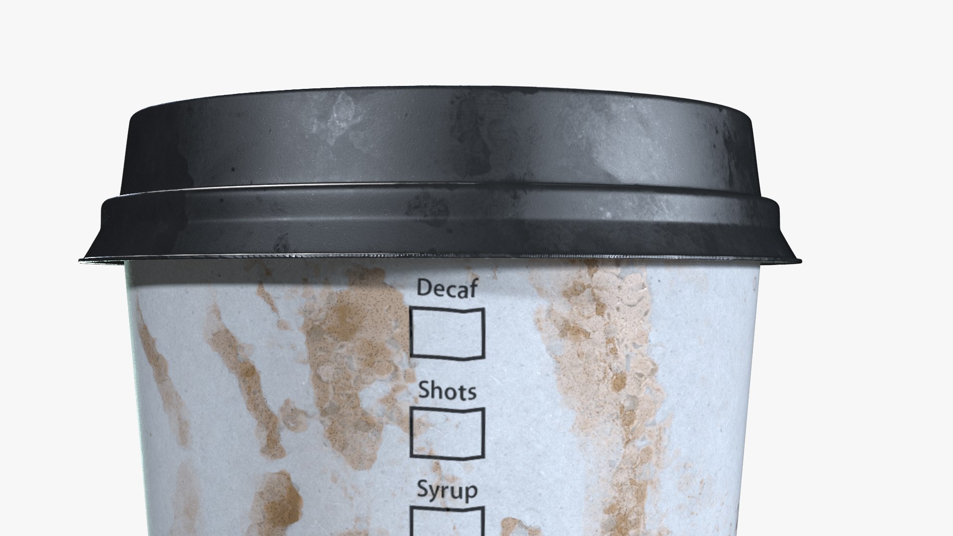 Dirty Paper Coffee Cup 3D - TurboSquid 1462278