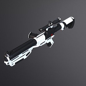 3d model pistol blaster