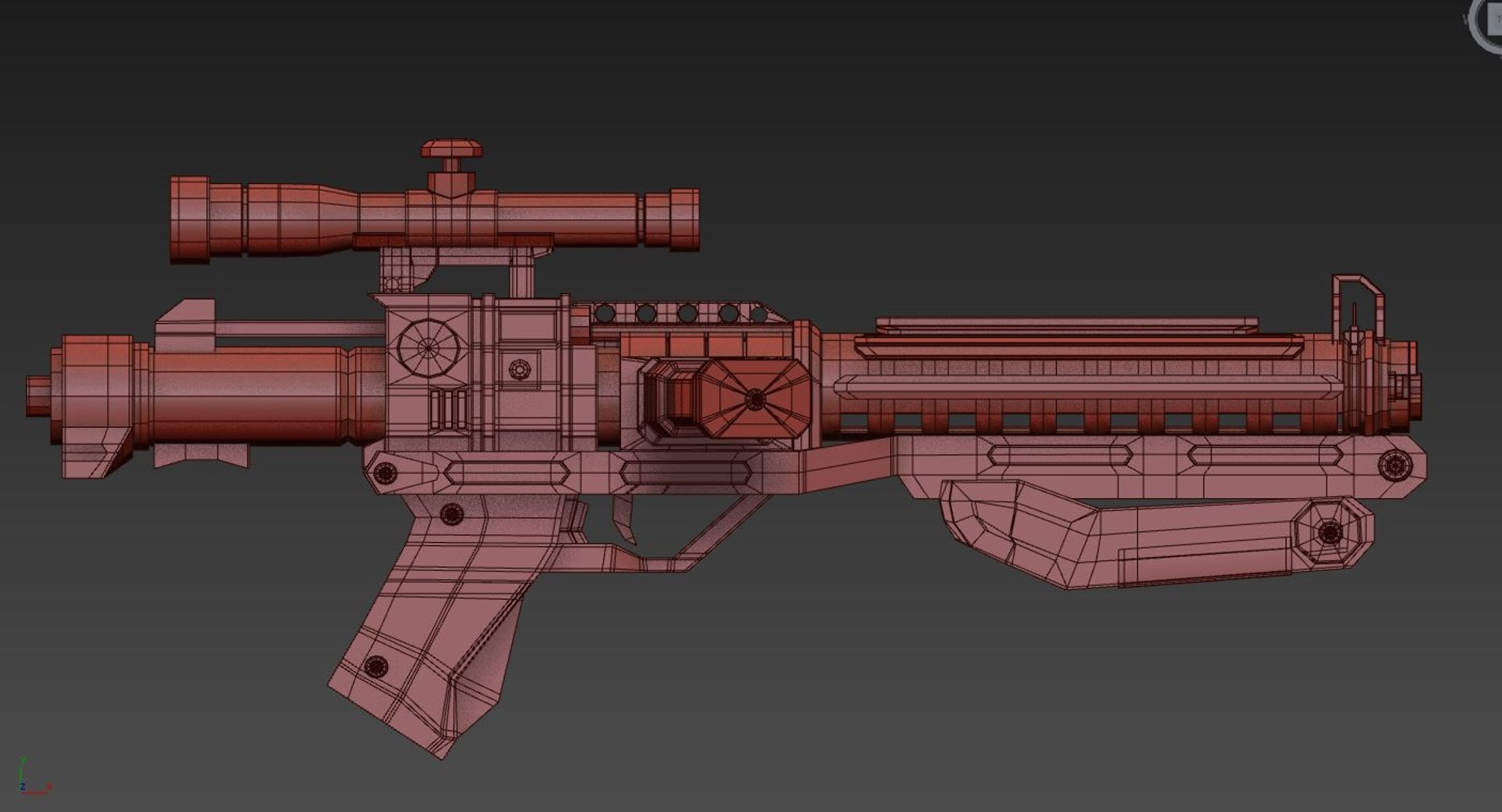 3d Model Pistol Blaster