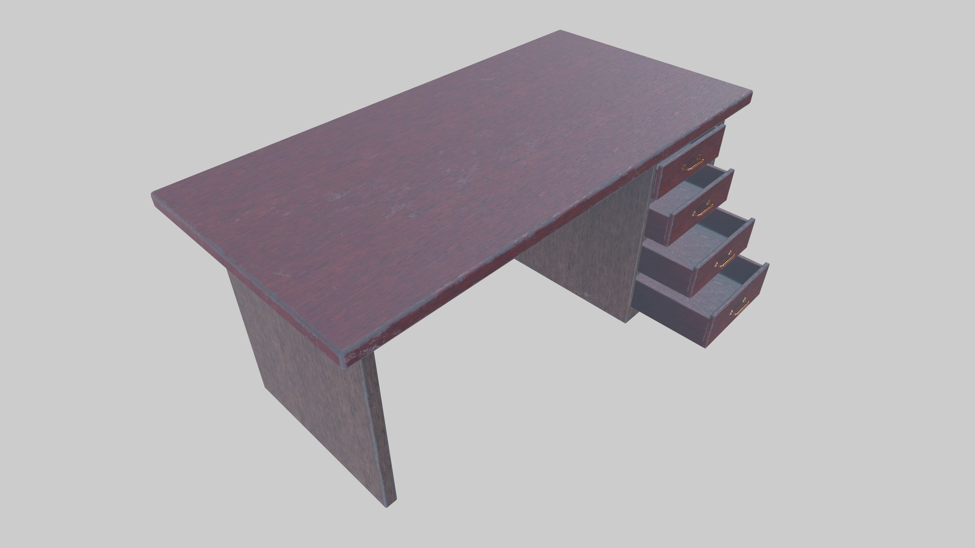 3D Office Desk Model - TurboSquid 2285204