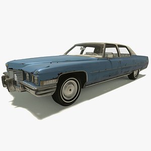 1972 cadillac fleetwood 3D model
