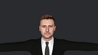 Justin Timberlake Hyper Realistic Full Body Fully Rigged Character