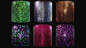Glitter Substance Material Collection and Textures
