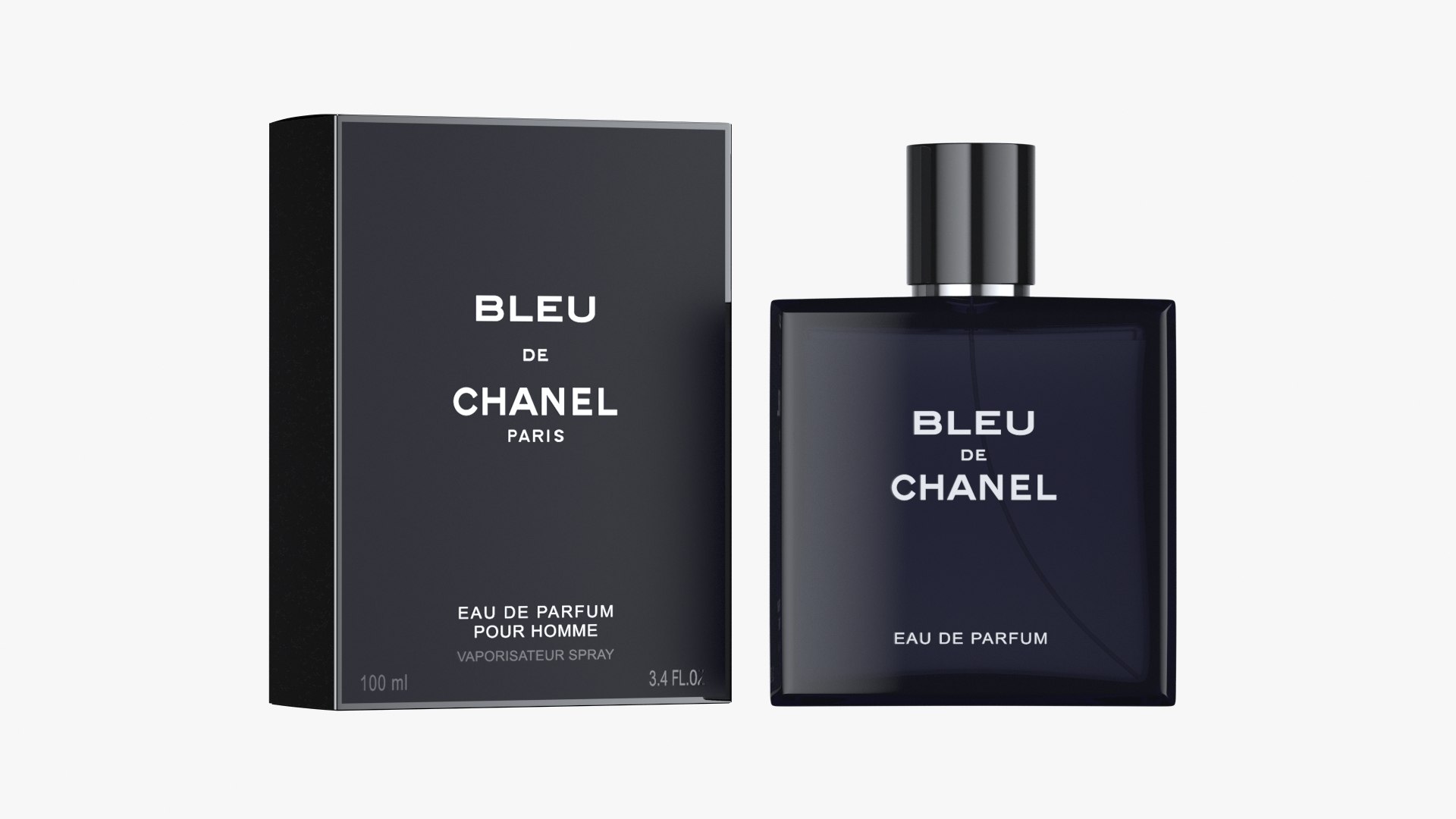Bleu de Chanel Perfume With Box 3D model - TurboSquid 1886625