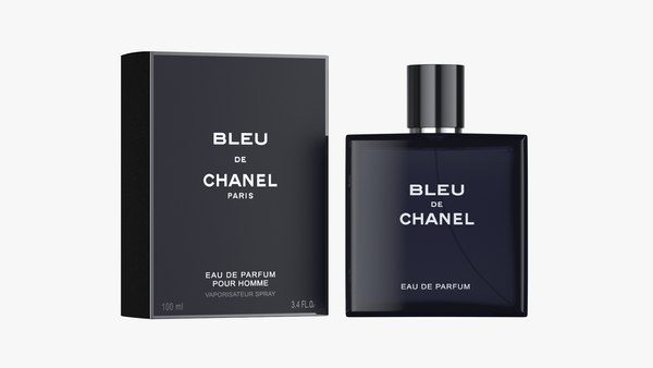 Perfume Bleu de Chanel com caixa Modelo 3D - TurboSquid 1886625