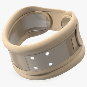 3D model Cervical Collar Rigid Beige