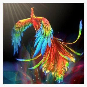 phoenix  Undead bird  phoenix 3D model